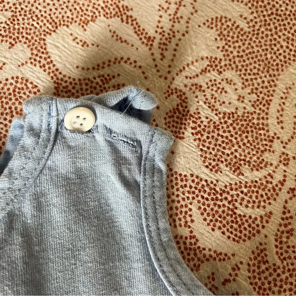 Vintage Sweet Potatoes Easter Bunny Outfit Striped Blue Size 6-12 months